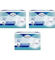 Tena Proskin Slip Plus 6 damla Orta Boy Medium Belbantlı Hasta Bezi 30'lu 3 paket / 90 adet