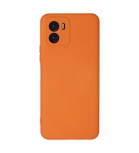 Vivo Y15s Kılıf Nano İçi Kadife Silikon - Turuncu