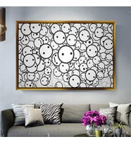 Altın Çerçeveli dekoratif tablo a1635 (Gold)