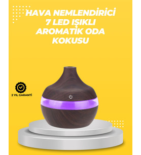 Northcity 7 Renk LED Işıklı Ultrasonik Aroma Difüzör 300 ml - Huzurlu Atmosfer ve Nemlendirici