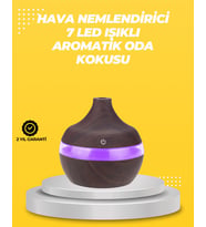 Northcity 7 Renk LED Işıklı Ultrasonik Aroma Difüzör 300 ml - Huzurlu Atmosfer ve Nemlendirici