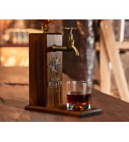 BK Gift Kişiye Özel Kabartma İsimli Musluklu Doğal Ahşap İçki Standı, Home Bar, Viski Çeşmesi, İçecek Dispenseri, Ahşap İçecek Çeşmesi-22