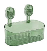 Sunup SN-29266 Vantuzlu Şeffaf Banyo Mutfak Rafı Organizer Banyo Düzenleyici Raf