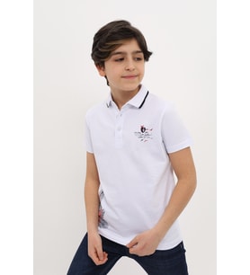 Toontoy Erkek Çocuk Baskılı Tişört (Beyaz)