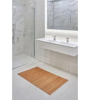LÜX BAMBU KAYMAZ BANYO PASPASI- SU GEÇİRMEZ-ÇOK AMAÇLI MAT 45 * 70