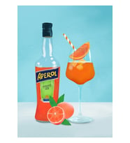 Aperol Spritz Tablo Ahşap Poster Dekoratif