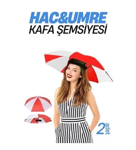 Hac Umre Kafa Şemsiyesi Güneş Koruma Şemsiyesi 2 Adet 721726
