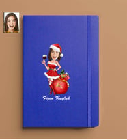 Kişiye Özel Kadın Model 13x21 Mavi Defter-19