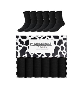 Carnaval Terry Siyah 6’lı Unisex Soket Çorap Seti