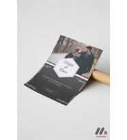 Kişiye Özel İsimli Çift Fotoğrafı Posteri, Çerçevesiz Yüksek Kalite Duvar Afişi