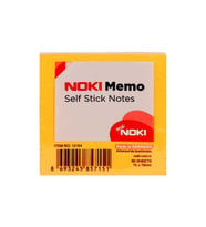 Noki Yapışkanlı Not Kağıdı 75x75 mm Memo Orange 80 Yaprak (12 Li Paket)