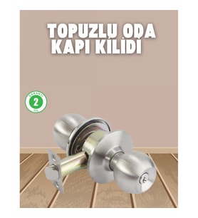 Mey İthalat® İç ve Dış Mekan Uyumlu Giriş Tipi Topuzlu Kilit