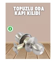Mey İthalat® İç ve Dış Mekan Uyumlu Giriş Tipi Topuzlu Kilit