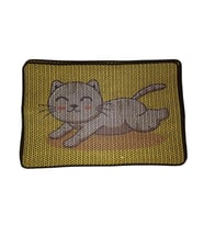 Nanbell Büyük Elekli Çift Katlı Kedi Kumu Paspası 75X59 cm Desenli No:8