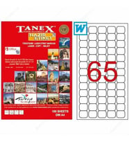 Tanex TW-2065 Etiket 38.1 mm x 21.12 mm Ücretsiz Kargo