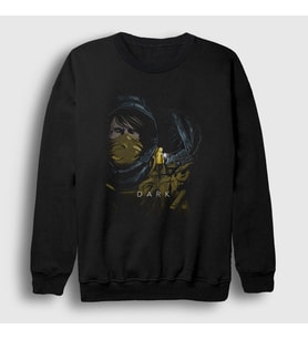 Presmono Unisex Siyah Forest V2 Dark Sweatshirt 186698tt