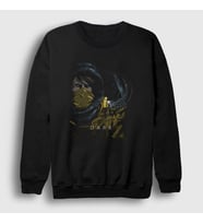Presmono Unisex Siyah Forest V2 Dark Sweatshirt 186698tt