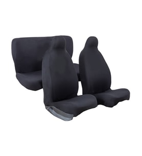 Toyota Auris Oto Koltuk Kılıfı Uyumlu Penye Full Araç Set Siyah (Siyah)