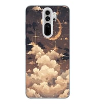 Xiaomi Redmi Note 8 PRO Uyumlu Bulutlar Tasarımlı Şeffaf Telefon Kılıfı