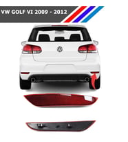 Volkswagen Golf 6 Arka Tampon Reflektörü 2009-2011 - Sağ
