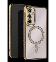 Pilelistore   Samsung Galaxy A17 5G Joke Simli Magneticsafe Kılıf - Gold