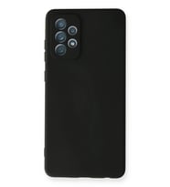 Northcity Samsung Galaxy A72 Uyumlu Kılıf Nano içi Kadife Silikon - Siyah