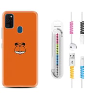 Samsung M21 M22 M23 M30 M31S M32 Kılıf Kablo Koruma Spiral Silikon Garfi 1733