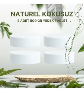 2 Adet 2x500 gr Nem Alıcı Rutubet Giderici Yedek Tablet Natural