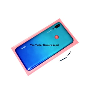 Tkgz Huawei Uyumlu Y7 2019 Kasa Arka Pil Batarya Kapağı MAVİ