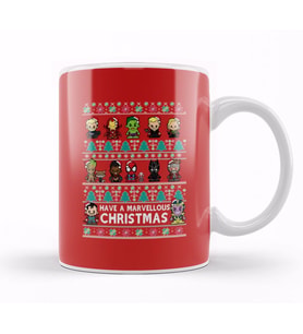 Avengers Have A Marvellous Christmas Kupa Bardak Porselen