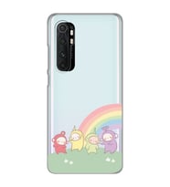 Xiaomi Mi Note 10 Lite Uyumlu Teletubbies Desenli Şeffaf Telefon Kılıfı