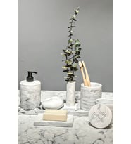 betonmall Marble Serisi Banyo Seti Beton (Gri)