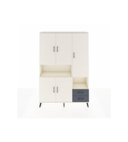 Arges Dolap 10 Raflı 2 Çekmeceli 5 Kapaklı 132x30x195 Aytaşı-Aytaşı/Antrasit