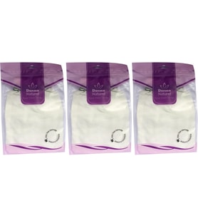 Derma Naturel Krep Lastikli Kese MS-20 (3 Lü Set)