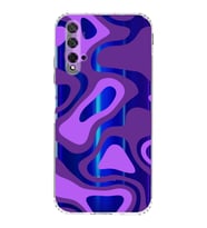 Huawei Honor 20  Kamera korumalı Kapak Renkli Desen Tasarımlı  Şeffaf Kılıf