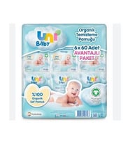 Uni Baby Bebek Temizleme Pamuğu 60 Lı- 6 adet