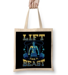 Lift Like a Beast Weightlifting Powerlifting Gym Bez Çanta Uzun Saplı