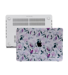 MacBook Air Kılıf HardCase Touch ID A1932 A2179 A2337 Uyumlu Koruyucu Kılıf MS97 (Beyaz)
