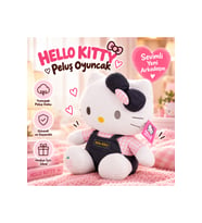 Hello Kitty Kot Tulumlu Fiyonklu Peluş Oyuncak 70 cm