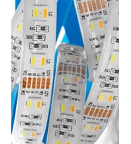 12 Volt RGBW+WW 5 Renk RGB Beyaz Günışığı 5050 SMD İç Mekan 60 Led 5 Metre Şerit Led