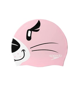 Speedo Printed Cap iu Lts Pink/Blk Çocuk Bonesi 8-00232614670 Pembe