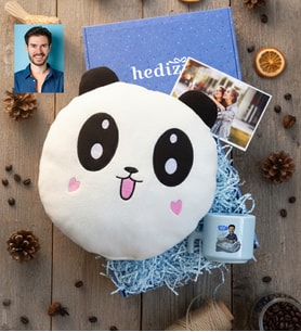 Kişiye Özel Karikatürlü Makine Mühendisi Hediye Kutusu - Kişiye Özel T Pastel Kupa, Peluş Yastık, Fotoğraf 1 Adet Mühendisler Günü Hediyesi