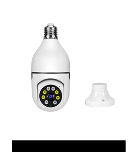 Ampul Kamera Harekete Duyarlı Gece Görüşlü Kablosuz Bebek Izleme Kamerası Güvenlik Akıllı Wifi 360hd