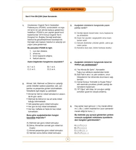 2026 8. Sınıf ve Hazırlık Sınıfı Bursluluk Sınav Seti (6 Fasikül Kitap)
