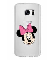 Samsung Galaxy S7 Kapak Minnie Mouse Tasarımlı Şeffaf Silikon Kılıf
