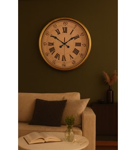 River World Duvar Saati 52 cm  Metal Roma Rakamlı Eskitme