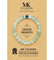 MK TASARIM GERÇEK PREHNİTE TAŞI BİLEKLİK MK.7000.854- RAHATLIK-DİNGİNLİK-ENERJİ- STRES BİLEKLİĞİ