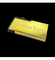İsme Özel Tasarlanabilir Dikdörtgen Çakmak  (İsimli Çakmak) (Rose Gold Altın)