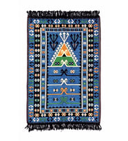 Shark Anadolu Seccade Kilim 12 Mavi (Çok Renkli)
