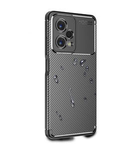 Vendas Xiaomi Redmi Note 12 Pro 5G Uyumlu Deep Dizayn Auto Focus Tasarımlı Karbon Dizayn Kılıf (Siyah)
